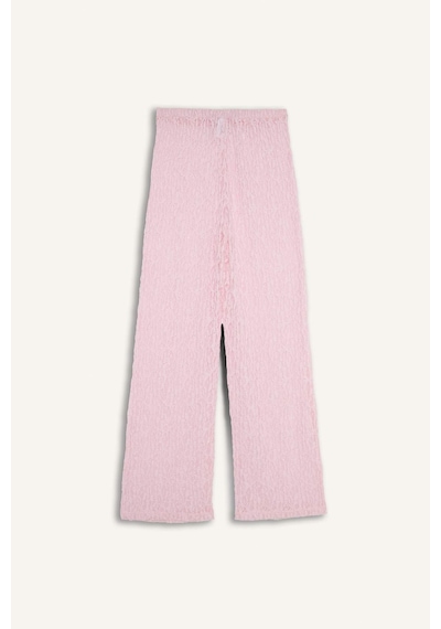 Defacto Regular Fıt Elastik Bel Tül Pembe Plaj Pantolonu H3066ax26sppn648 Pembe-pn648
