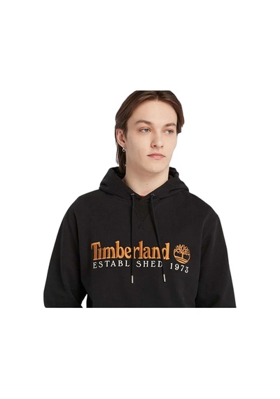 Timberland Established 1973 Embroidery Logo Brush B Erkek Sweatshirt Siyah
