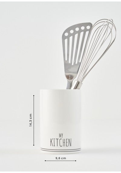 Bella Maison My Kitchen Porselen Dik Kaşıklık Beyaz 9,6x14,3 Cm