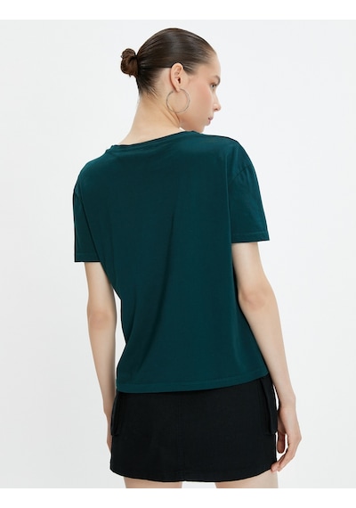 Koton Basic Tişört Kısa Kollu Bisiklet Yaka Pamuklu Yeşil 4wal10574ık 4WAL10574IK984 Koyu Yeşil Koton Basic Tişört Kısa Kollu Bisiklet Yaka Pamuklu Yeşil 4wal10574ık 4WAL10574IK984 Koyu Yeşil