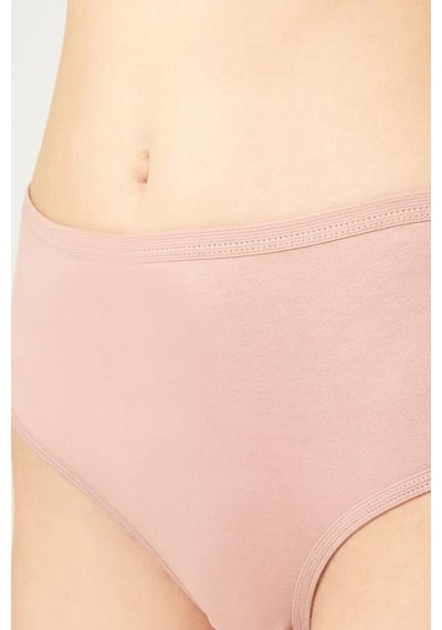 Cottonhill Basic Klasik Pamuklu Geniş Kenarlı Bato Külot 3'lü Paket Çok Renkli 4 Çok Renkli