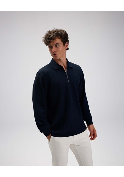 Ellesse Em601-nv Erkek Lacivert Polo Yaka Sweat Lacivert