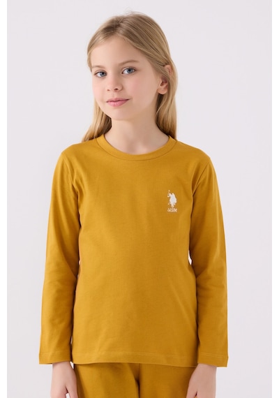 U.s. Polo Assn Kız Çocuk Sarı Pijama Takımı Sarı