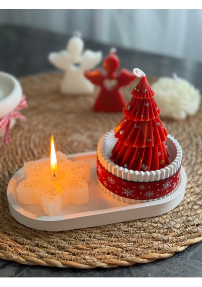 Yılbaşı Özel Seri Mum 3'lü Set