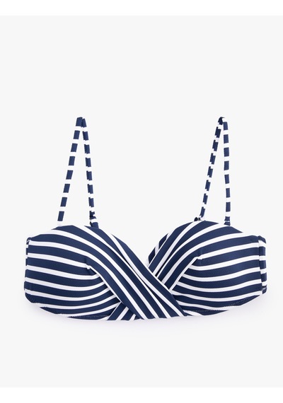 Koton Straplez Bikini Üstü Dokulu Çıkarılabilir Askılı Lacivert Çizgili 3sak10010mm Lacivert Çizgili Koton Straplez Bikini Üstü Dokulu Çıkarılabilir Askılı Lacivert Çizgili 3sak10010mm Lacivert Çizgili