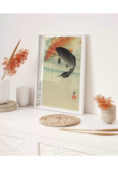 Çerçevesiz Poster Bijutsu Sekai İki Koi