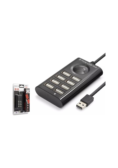 Hadron Hdx7052 Usb Hub 8 Port Çoklayıcı 1 Metre Kablo Uzunluğu - Siyah - 1 Adet