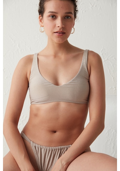 Penti Bej Simli Side Bikini Altı Beıge Bej