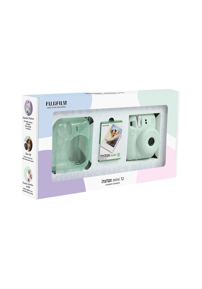 Fujifilm Instax Mini 12 Fotoğraf Makinesi + 10'lu Film + Pleksi Kılıf Yeşil Fujifilm Instax Mini 12 Fotoğraf Makinesi + 10'lu Film + Pleksi Kılıf Yeşil