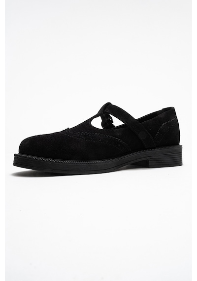 Luvishoes Luvi Shoes Janney Siyah Süet Hakiki Deri Bantlı Kadın Loafer Ayakkabı SIYAH SUET Luvishoes Luvi Shoes Janney Siyah Süet Hakiki Deri Bantlı Kadın Loafer Ayakkabı SIYAH SUET