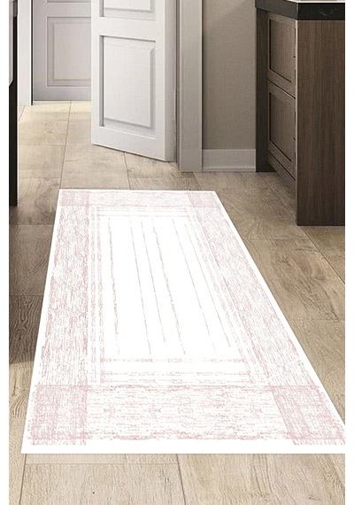 Dekoreko Kaymaz Taban Djt Mutfak Halısı Trend Modern M5076 Pembe