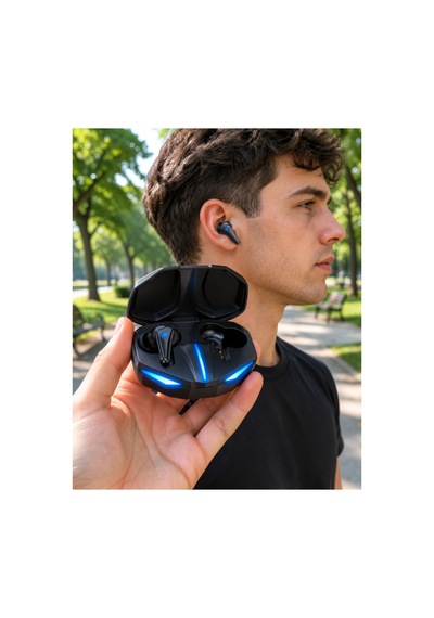 Bluetooh Oyuncu Kulaklık Mikrofonlu Işıklı