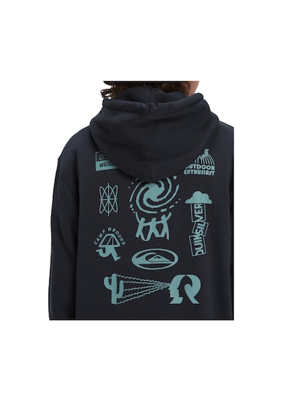 Quıksılver Quiksilver Salt Water Graphic Erkek Siyah Sweatshirt 11793 SiYAH