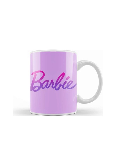 Barbie Purple Shade Logo Kupa Bardak Porselen Karışık