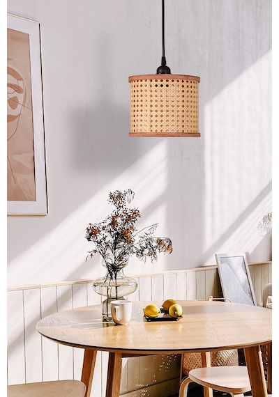 Istanbul Serisi Riva Hazeran Avize Sarkıt 19cm Ahşap