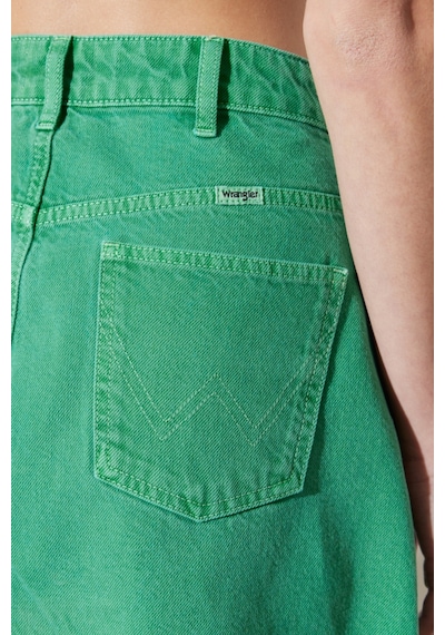 Wrangler Regular Fit Normal Kesim %100 Pamuk Yüksek Bel Açık Yeşil Etek W231769G25 Yeşil