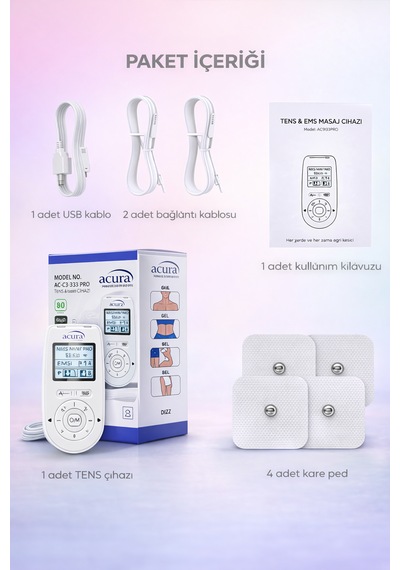Çift Kanallı Tens Cihazı Pro Ac-933