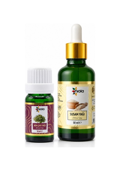 Susam Yağı 50 Ml + Adaçayı Yağı 10 Ml İkili Bitkisel Yağ Seti - 926847583