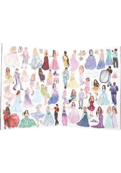 Top Model Glamour Sticker Dünyası Çok Renkli