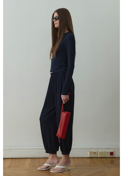 Suud Collection Lacivert Kate Slim Tişört
