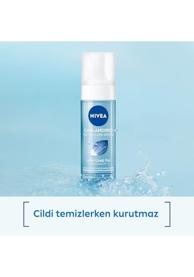 Nıvea Canlandırıcı Yüz Temizleme Köpüğü 150ml, Derinlemesine Temizleme,karma Normal Cilt, Aloe Vera, Hyaluronik Asit, Ferahlatıcı
