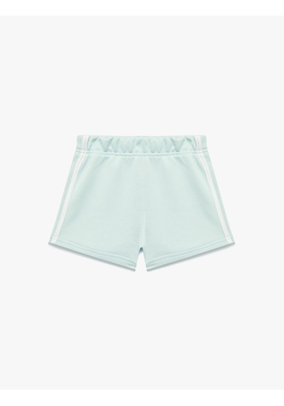 Koton Beli Lastikli Pamuk Karışımlı Basic Şort Mavi 6skg40210ak