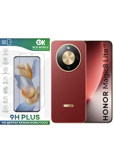 Honor Magic 8 Lite İle Uyumlu Hd Şeffaf 9h Nano Ekran Koruyucu