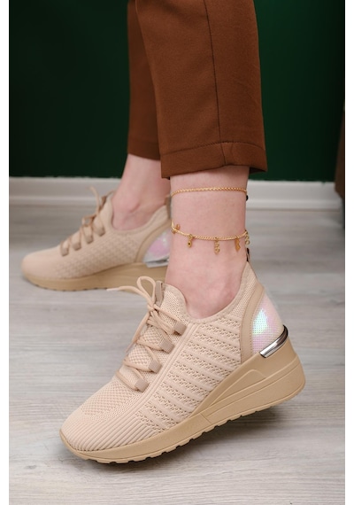 Delisle Fileli Kalın Topuklu Kadın Sneaker 001
