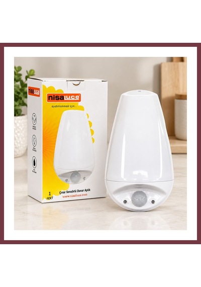 Storeşahin Sensörlü Led Duvar Aplik E27, Ip20 Shn0720 Çok Renkli