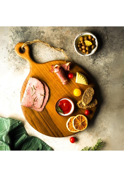Yuvarlak Saplı Ceviz Ağacı El Yapımı Sunum Tahtası Tek Parça Masif Ahşap, Peynir & Şarküteri & Ekmek Tahta Diğer