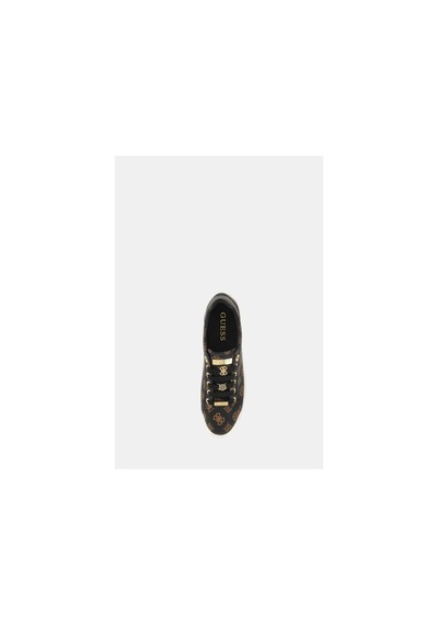 Guess Kadın Kahverengi Stasey 4g Logolu Sneaker Kahverengi