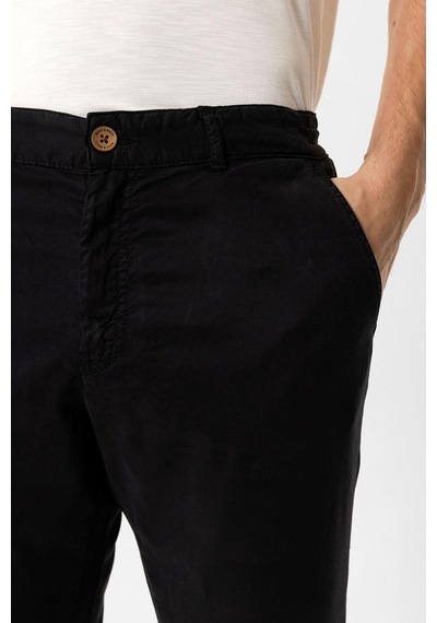 Back And Bond Siyah Slim Fit Pamuklu Beli Bağcıklı Yan Cep Chino Pantolon Çok Renkli