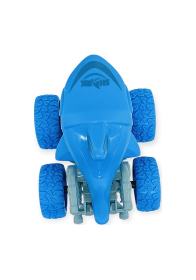 Köpek Balığı Sürtmeli Mekanik Monster Araba Mavi 12 Cm