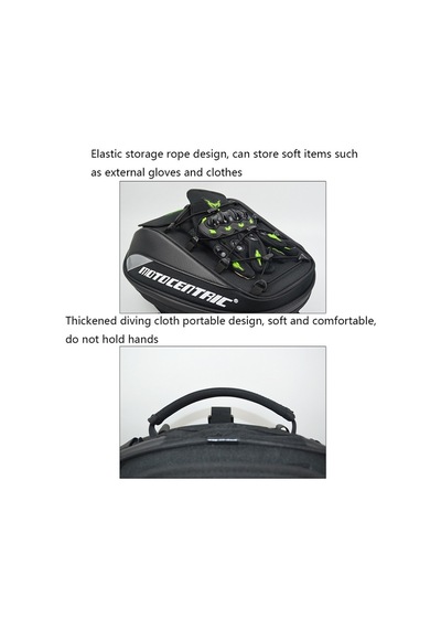 Sones Motocentrıc 11-mc-0102 Motosiklet Arka Koltuk Kask Çantası Yeşil