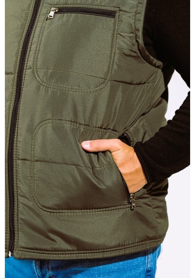 Derin Mavi Çok Cepli Günlük - İş Yeleği Xl-10xl Arası Bedenler Haki