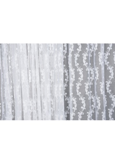 Kdk 1045 Desen Kırık Beyaz Renk Tek Kanat Hazır Dikilmiş Pileli Fon Perde 300 260 Cm Kırık Beyaz