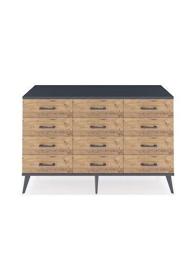 Kronos Konsol 12 Çekmeceli 132x59x83 Çam-antrasit/çam Antrasit/çam Kronos Konsol 12 Çekmeceli 132x59x83 Çam-antrasit/çam Antrasit/çam