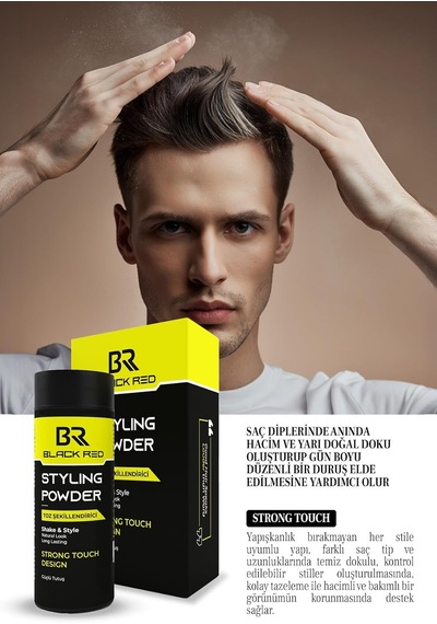 Red Saç Şekillendirici Toz Wax Pudra, Güçlü Tutuş, Doğal Görünüm, 20g