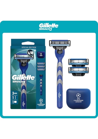 Uefa Champions League Special Edition Mach3 Erkekler İçin Tıraş Makinesi,3-bıçaklı Diğer