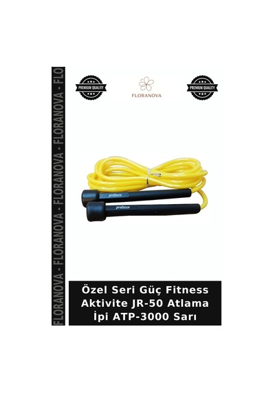 Özel Seri Güç Fitness Aktivite Jr-50 Atlama İpi Atp-3000 Sarı