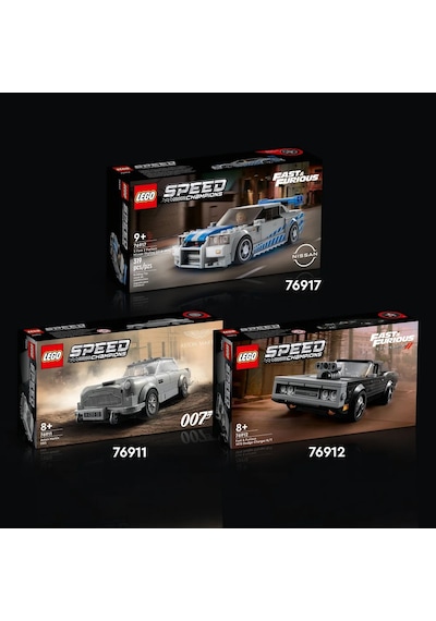 LEGO® Speed Champions Daha Hızlı Daha Öfkeli Nissan Skyline GT-R (R34) 76917 - 9+ Çocuklar için Oyuncak Yapım Seti (319 P)