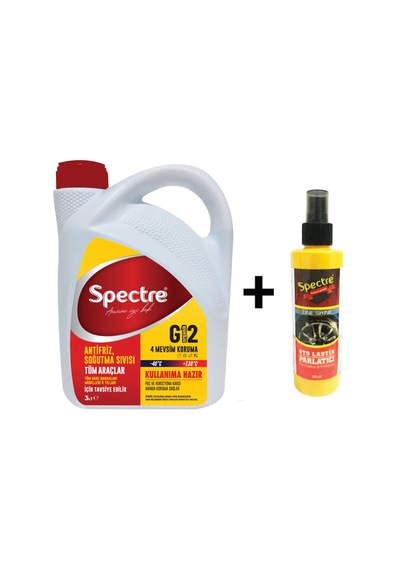 Spectre G12 Kırmızı Antifriz Spectre Oto Lastik Parlatıcı