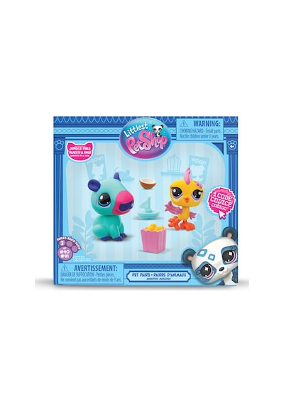 Hasbro Littlest Pet Shop 2'li Paketa 00585 G7 90 Kapibara-sarı Kuş Miniş