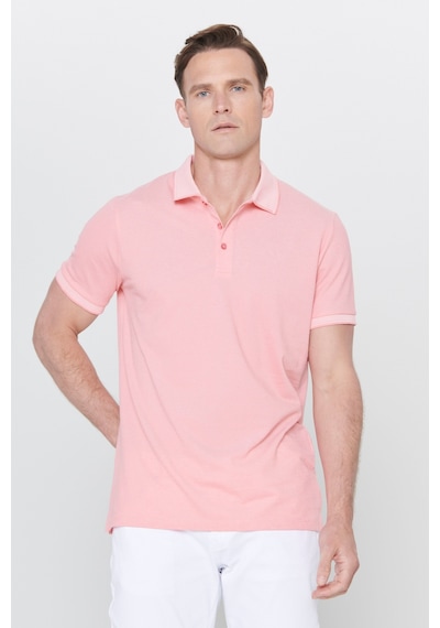 AC&Co / Altınyıldız Classics 4A4820200047PBY3XL Düğmeli Polo Yaka Cepsiz Slim Fit Erkek Tişört Pembe - Beyaz AC&Co / Altınyıldız Classics 4A4820200047PBY3XL Düğmeli Polo Yaka Cepsiz Slim Fit Erkek Tişört Pembe - Beyaz