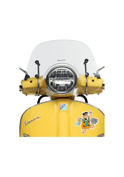 Taş Devri Fred Çakmaktaş Araba, Motorsiklet, Kask, Laptop,cam Sticker 14x13 Cm
