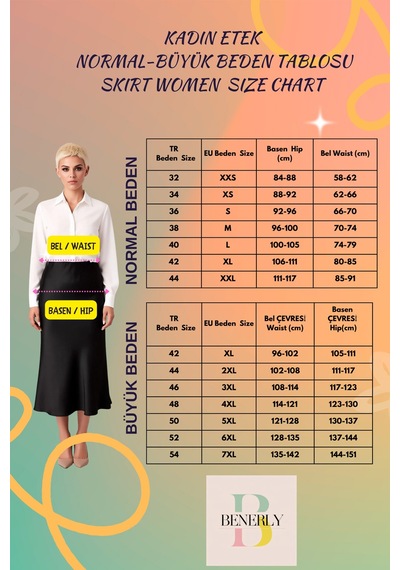 Benerly Kadın Asimetrik Midi Örme Etek %96 Polyester %4 Elastan Fonksiyon Siyah