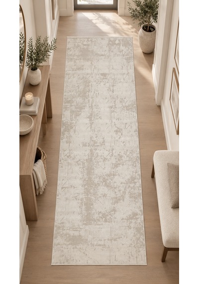 Beliz Viskon Krem Geometrik Desenli Premium Salon Halısı Beliz Viskon Renkli