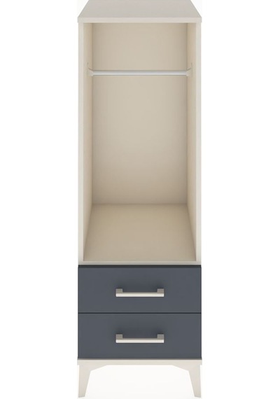Hyperion Dolap Tek Raflı 2 Çekmeceli Tek Askılı 44x44x134 Ayt... Aytaşı