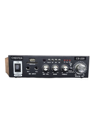 Bluetooth Mini Stereo Amfi - Usb Sd Kart Okuyucu Hoparlör Anfisi - Kumandalı Ev Ofis Ses Sistemi