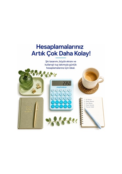 Muıtomas Hesap Makinesi Mavi